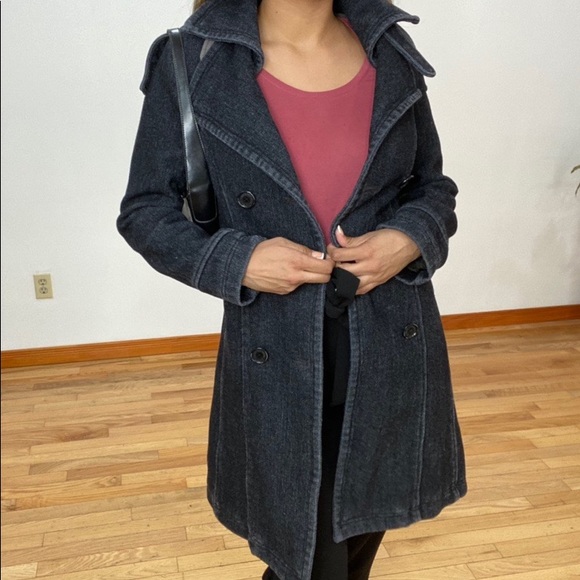 True Religion button up trench coat - Picture 3 of 4